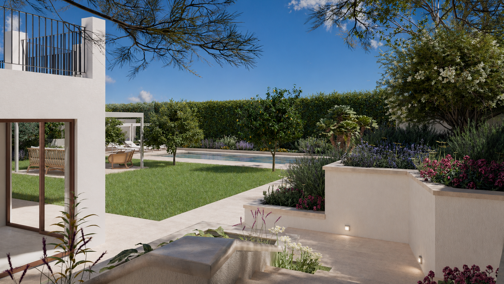 Scalinata del giardino — vista 02